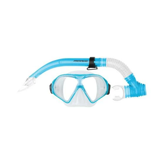 Mirage Tropic Adult Snorkel Set Blue 3 Mirage Tropic Adult Snorkel Set Blue