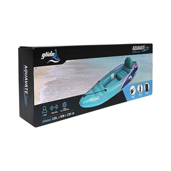 Glide Inflatable Kayak Aquavate Junior Teal 3 Glide Inflatable Kayak Aquavate Junior Teal